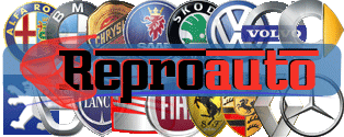 Logo Reproauto con escudo de marcas